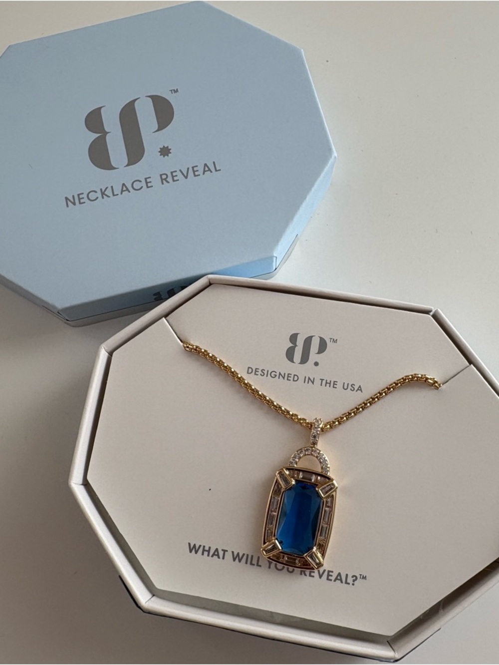 Bomb Party A Locket of Dreams Necklace NK42965 Swiss Blue Topaz Gold Plating